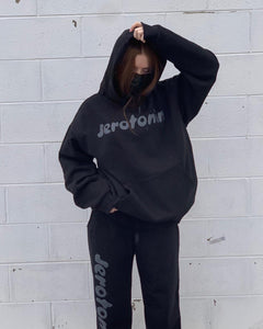 BLACK BUBBLE HOODIE