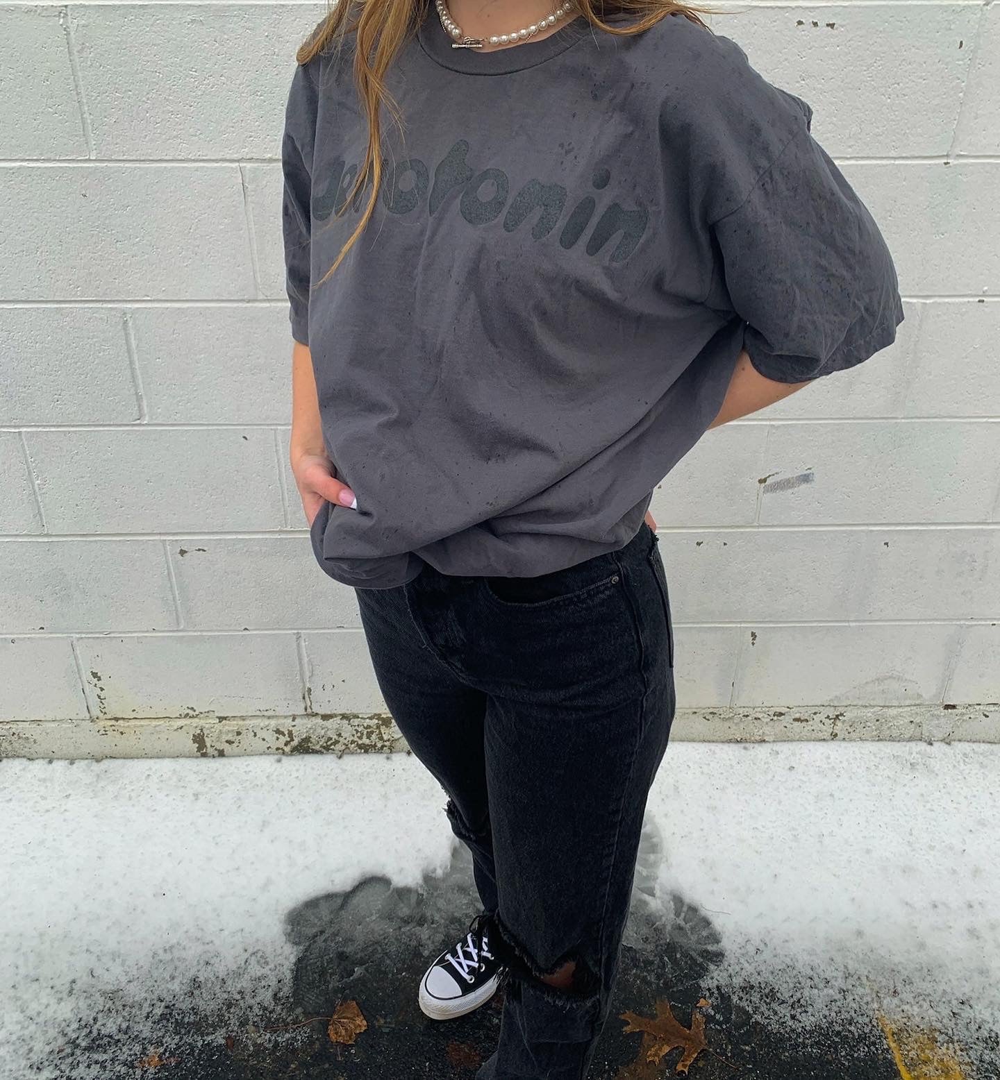 GREY BUBBLE TEE