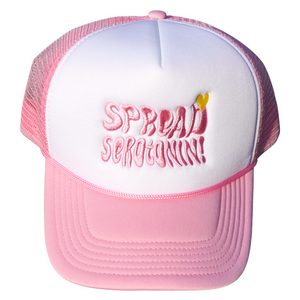 Spread Serotonin Pink Trucker Hat