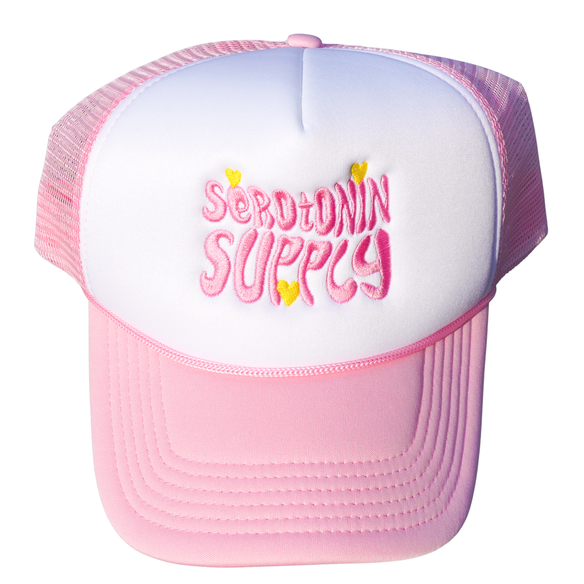 Serotonin Supply Pink Trucker Hat