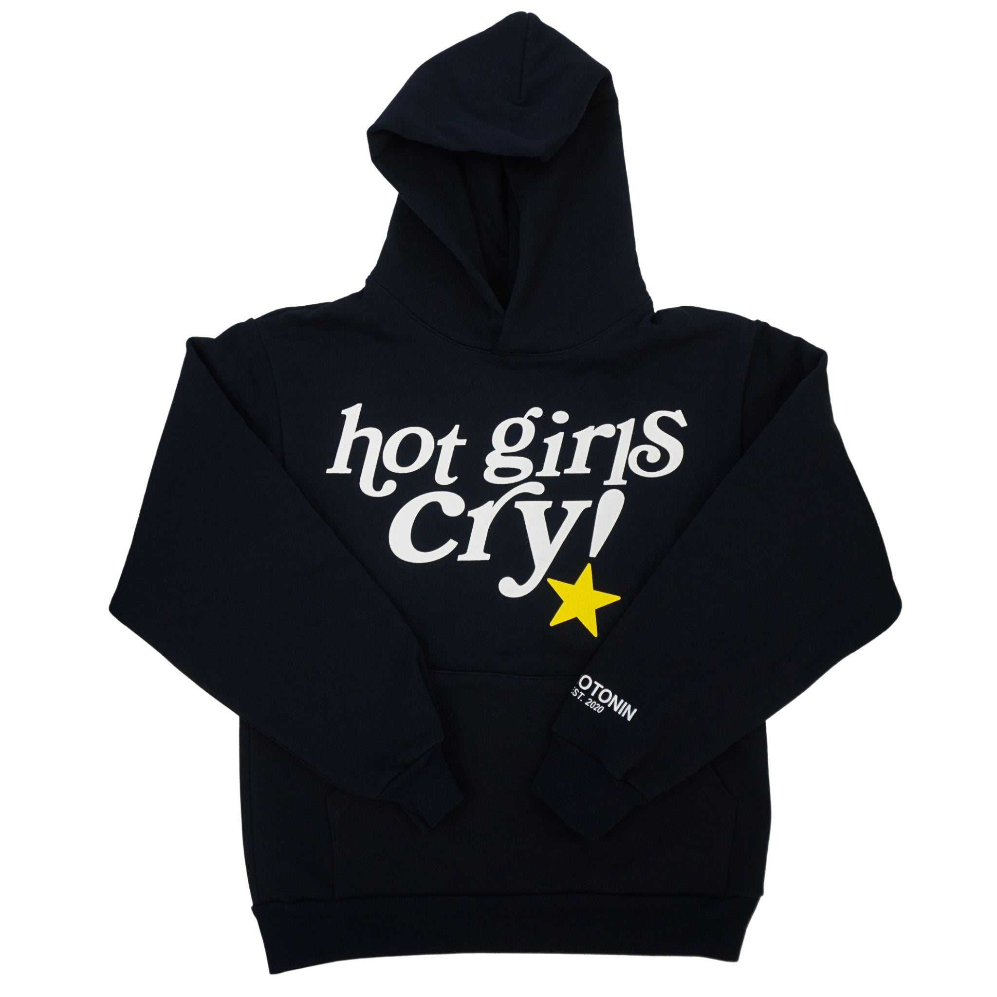 Hot Girls Cry Navy Hoodie