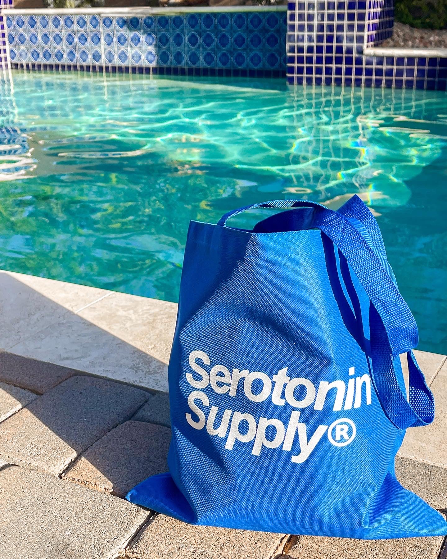BLUE TOTE BAG